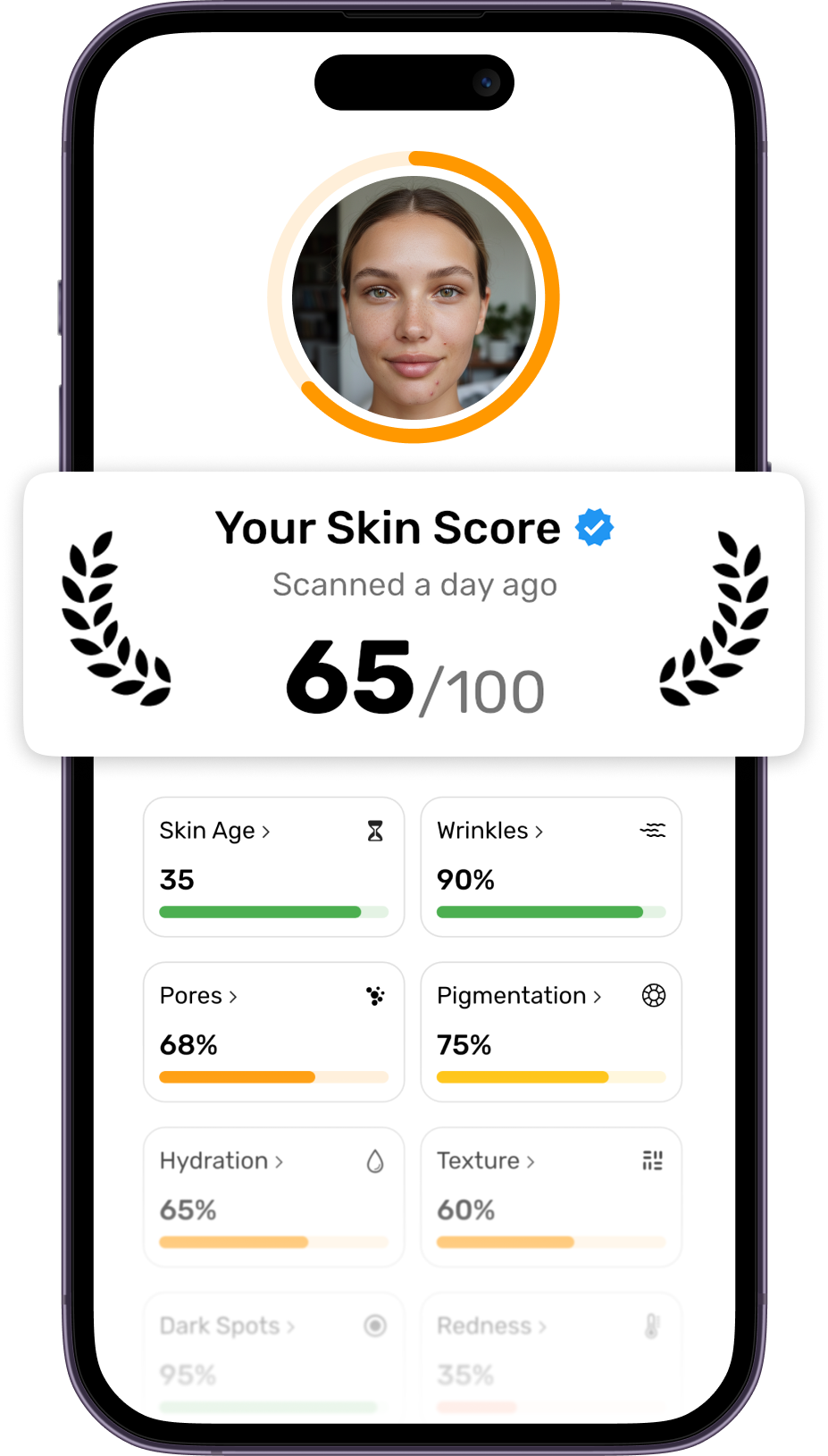 GoodSkin App Main Screenshot